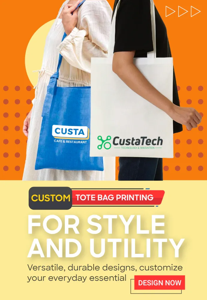 Custom Tote Bag Printing - Best Price, Quick Delivery and No Minimum Order