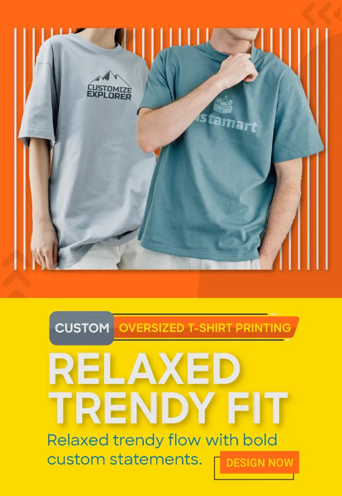 Custom Oversized T-Shirt Printing - Quick Delivery, Best Price and No MOQ