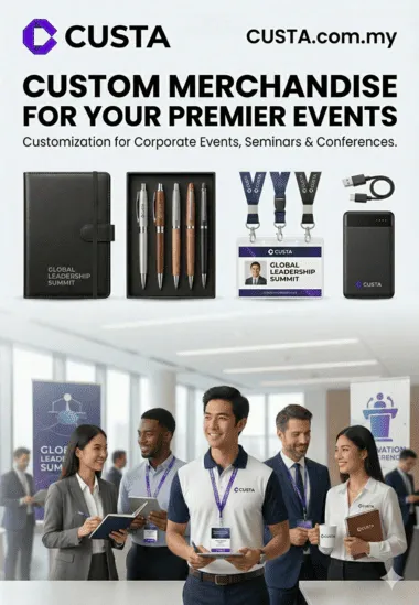 Custom Merchandise Design Printing for Corporate Events, Seminars & Conferences