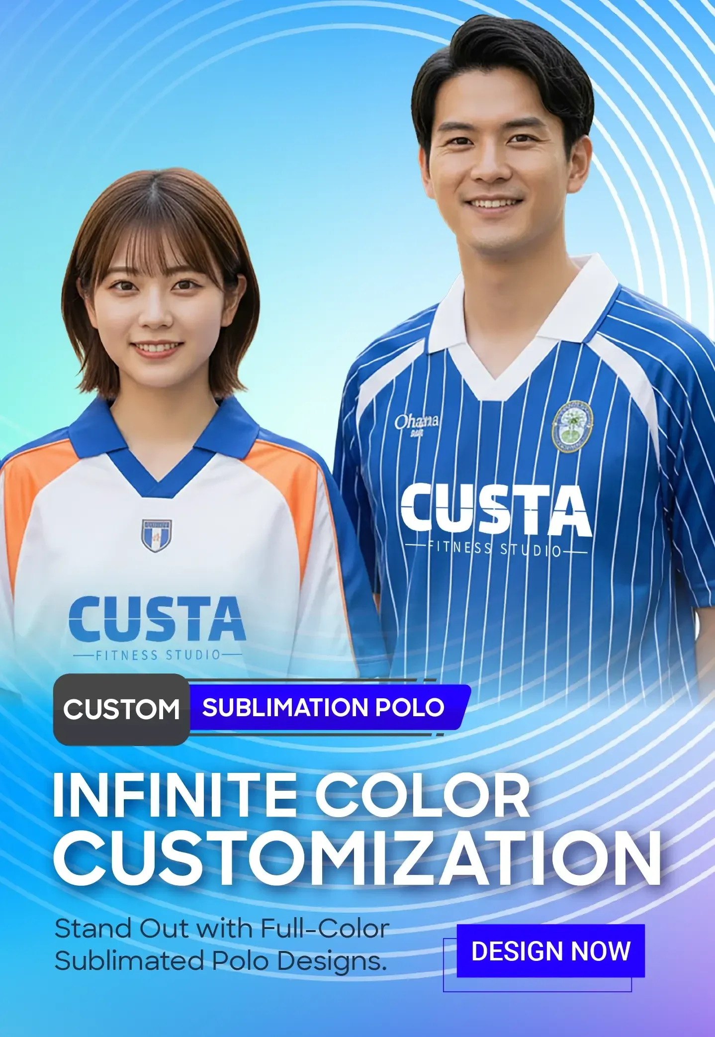 Custom Sublimation Polo Printing