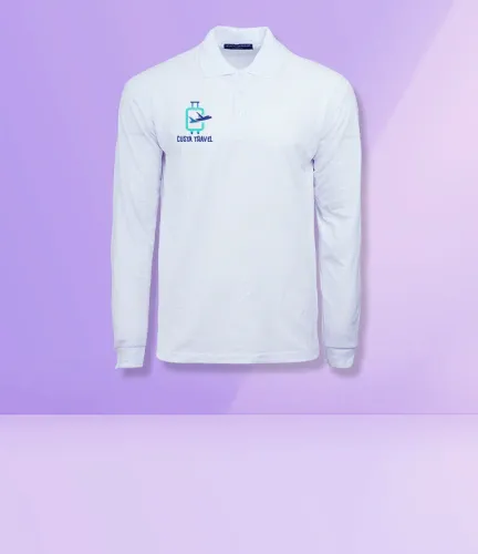 Personalised Long Sleeve Polo Printing and Design