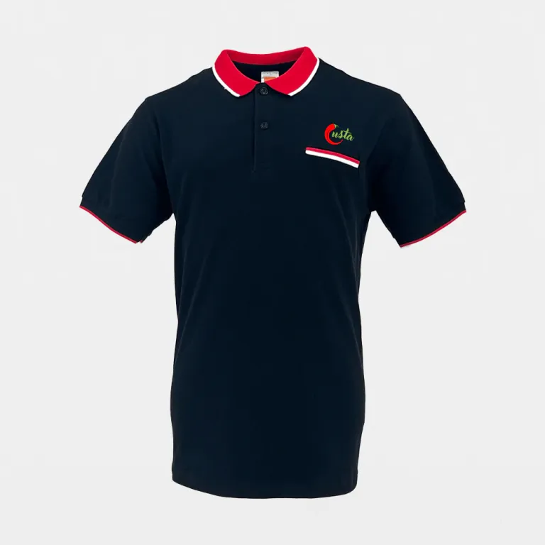 CVC Honeycomb Tipped Collar & Cuff Polo T-shirts with Hidden Pocket