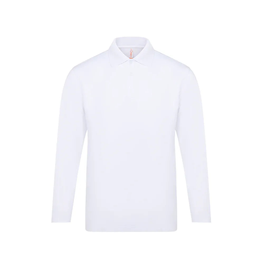 CVC Long Sleeve Polo Shirt | Custom Polo Printing | CUSTA Singapore